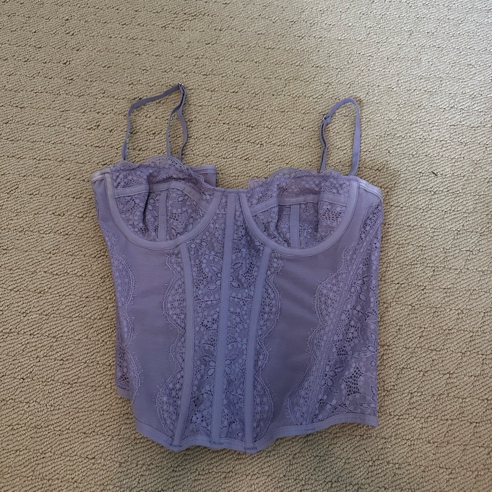Urban Outfitters Lavender Corset Top